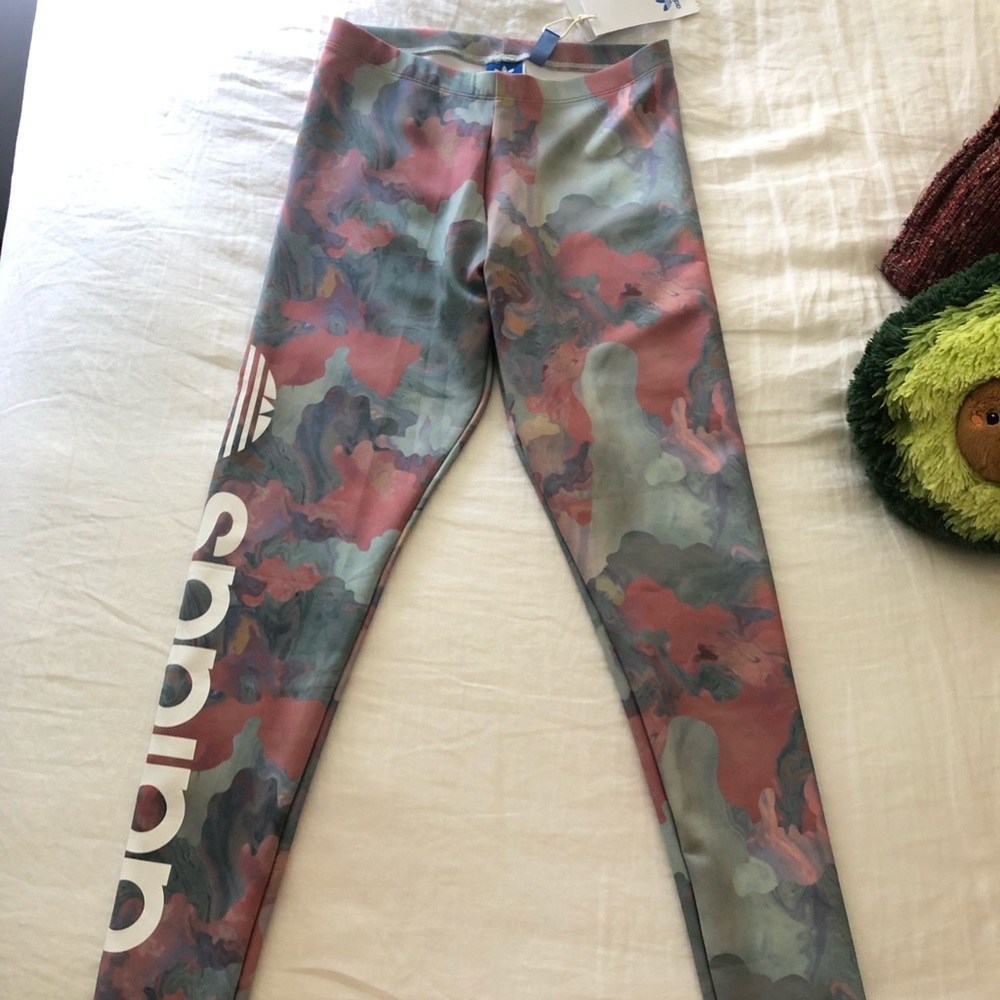 Adidas multicolor pastel leggings (brand new)